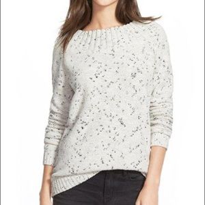Hinge Marilyn Speckled Knit Plush Sweater
